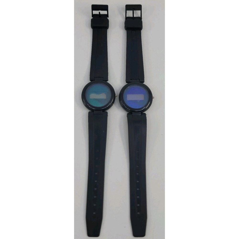 Vintage Hologram Kids Wristwatch Dinosaur T-Rex Digital Lot of 2 Needs Batteries